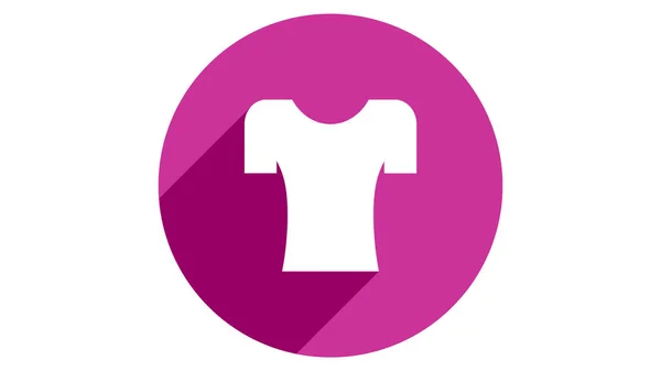 Camiseta Icono Diseño Vectores Iconos Sencillos Elegantes Con Sombra — Vector de stock