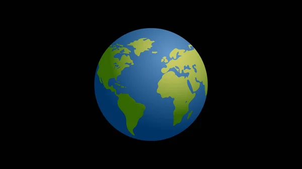 Model Vektor Planet Bumi Pada Latar Belakang Gelap Grafik Vektor