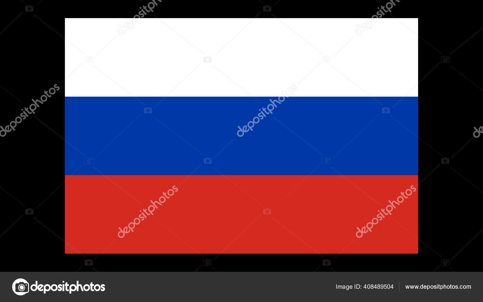 Vektordesign der russischen Nationalflagge. russland flagge 3d