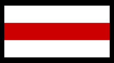 Beyaz Rusya 'nın ulusal bayrağı, 1: 2 oranında. Beyaz Rusya bayrağının temel tasarımı
