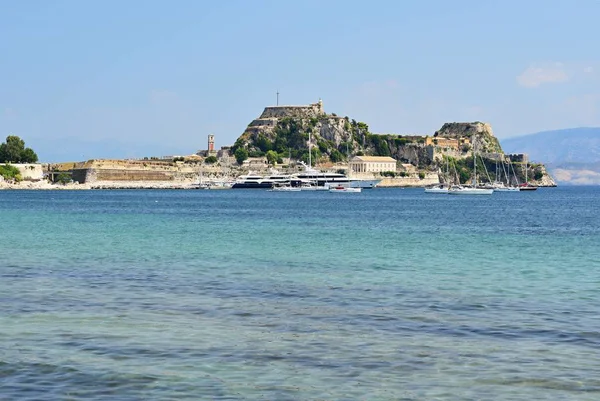 Bellissimo Paesaggio Con Mare Baia Sull Isola Corfù Grecia Kerkyra — Foto Stock
