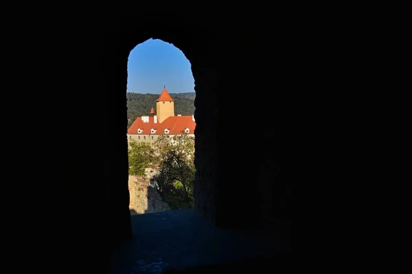 Castillo Veveri Ciudad Brno República Checa Europa Hermoso Paisaje Otoñal — Foto de Stock