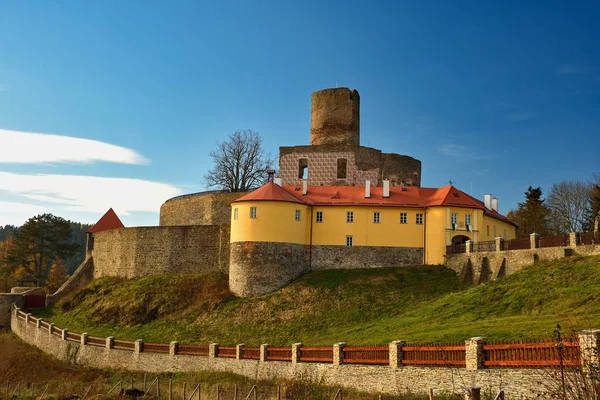 Belo Castelo Tcheco Svojanov República Checa Europa Arquitetura Antiga Paisagem — Fotografia de Stock