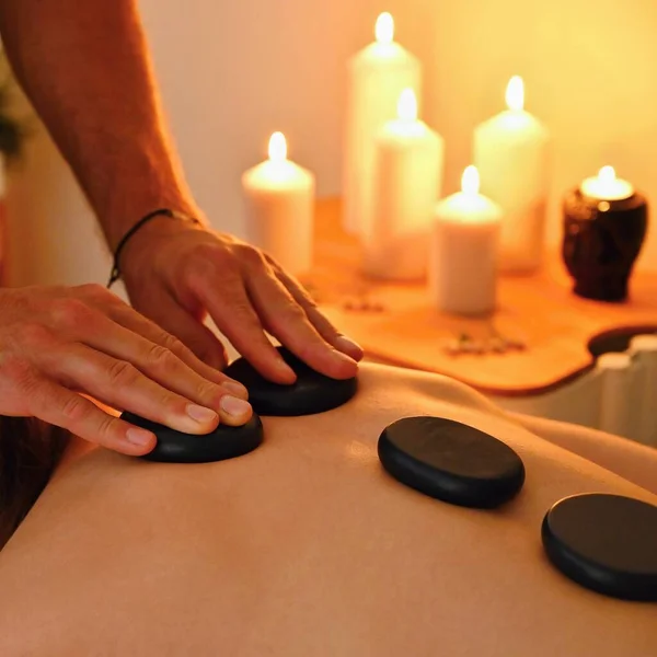 Entspannende Massage Konzept Für Gesundheit Entspannung Und Schönheit — Stockfoto