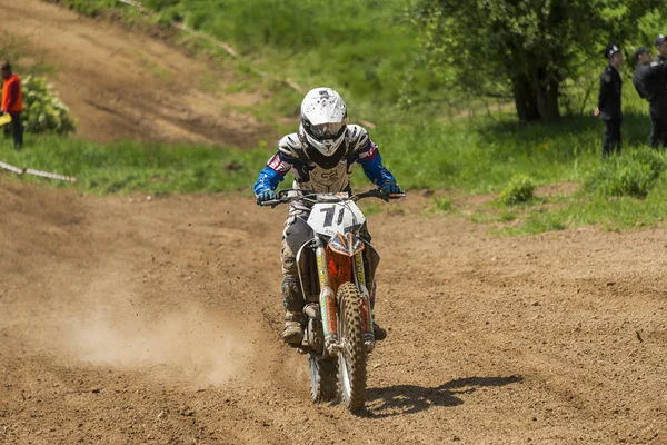 2014 Lviv Ukraine May 2018 Open Cup Lviv Motocross Track — 스톡 사진