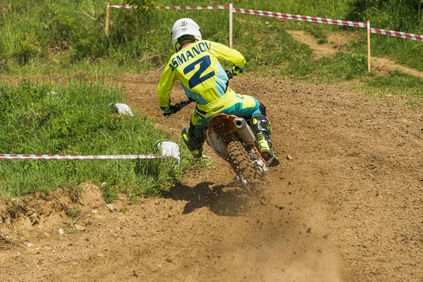 Lvov Ukrajina Května 2018 Otevřené Mistrovství Lvově Motokrosovou Trať Mayorovka — Stock fotografie