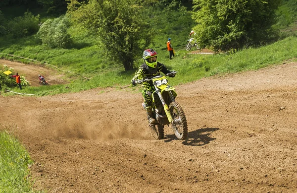 Lviv Ucrania Mayo 2018 Copa Abierta Lviv Pista Motocross Mayorovka —  Fotos de Stock