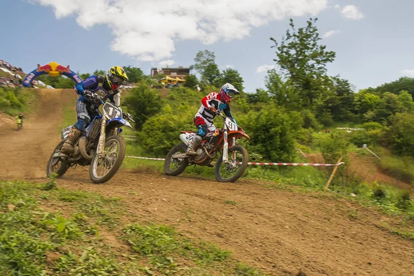 Lviv Ucrania Mayo 2018 Copa Abierta Lviv Pista Motocross Mayorovka —  Fotos de Stock