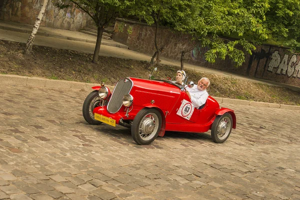 Lviv Ucrania Junio 2018 Viejo Coche Retro Fiat 508 Sport —  Fotos de Stock