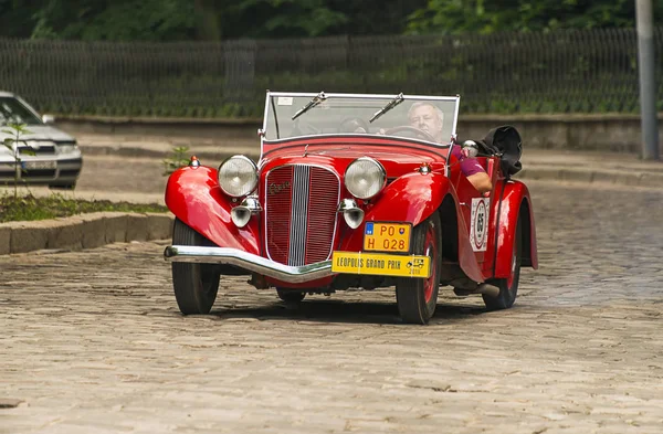 Lviv Ukraine Juni 2018 Alter Retro Car Aero Mit Seinem — Stockfoto