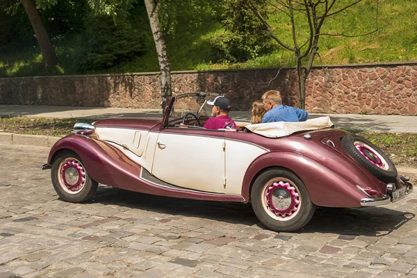 Lviv Ucrania Junio 2018 Antiguo Coche Retro Fiat 508 Con — Foto de Stock