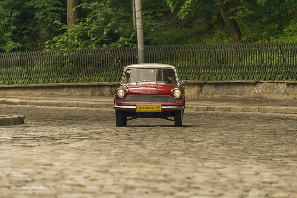 Lviv Ucrania Junio 2018 Viejo Coche Retro Lloyd Arabella Con — Foto de Stock