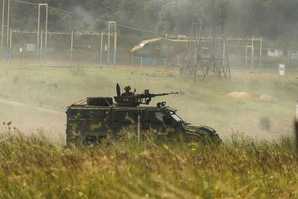 Lviv Oekraïne Juli 2016 Oekraïens Amerikaans Gezamenlijke Militaire Oefeningen Buurt — Stockfoto