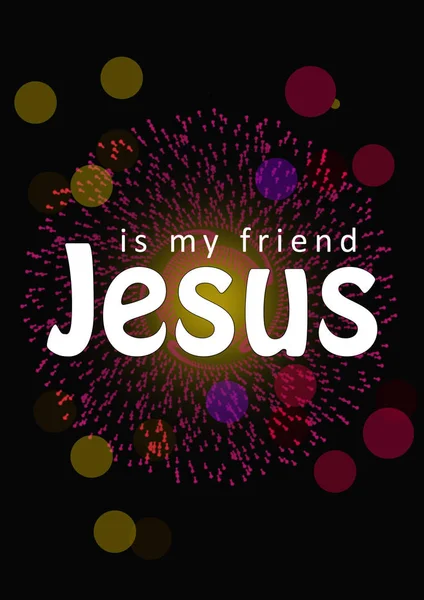 Jesus is my friend, typography for print or use as poster, card,flyer or banner