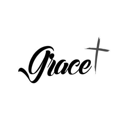 Hıristiyan inanç, baskı veya poster, kart, el ilanı, T shirt veya Dövme olarak kullanmak için tipografi