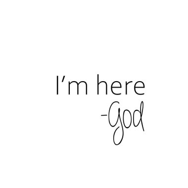 Hristiyan inancı, baskılar için tipografi ya da poster, kart, el ilanı ya da tişört olarak kullanım