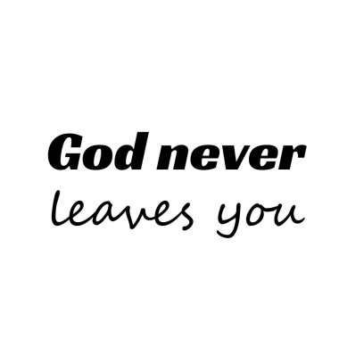 Hristiyan inancı, baskılar için tipografi ya da poster, kart, el ilanı ya da tişört olarak kullanım