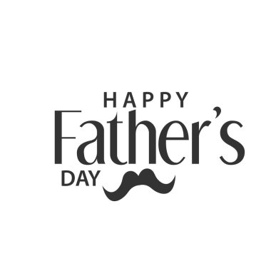 Baskı için Mutlu Babalar Günü Kartı Tasarımı 