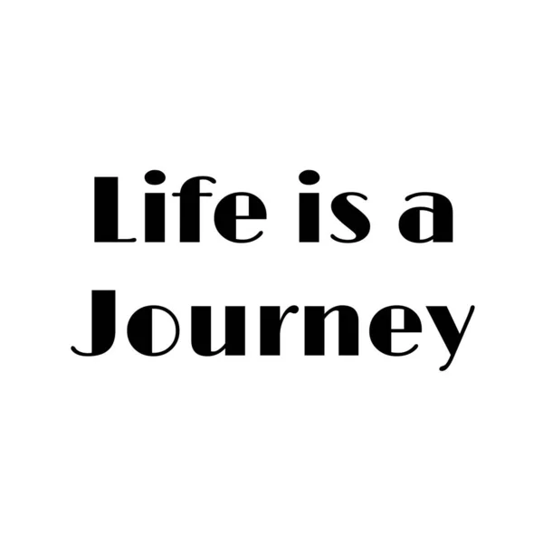 Life Journey Christian Quote Print — стоковый вектор