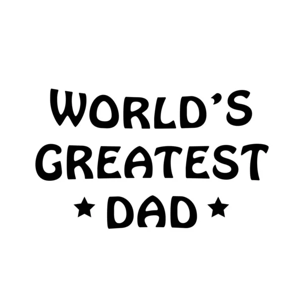 Happy Fathers Day Textdesign — Stock vektor