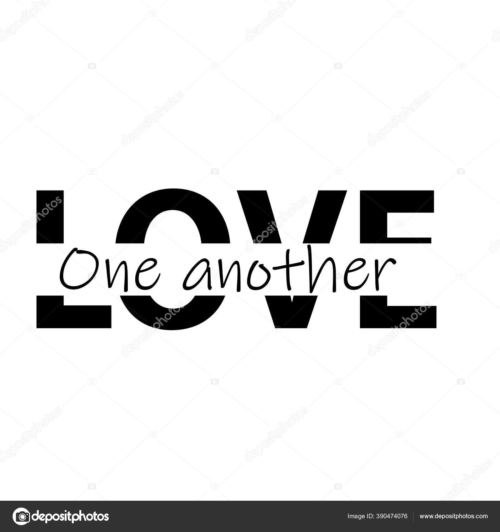 Christian Quote Print Love One Another Stock Vector By graphicstech christian-quote-print-love-one-another-stock-vector-by-graphicstech