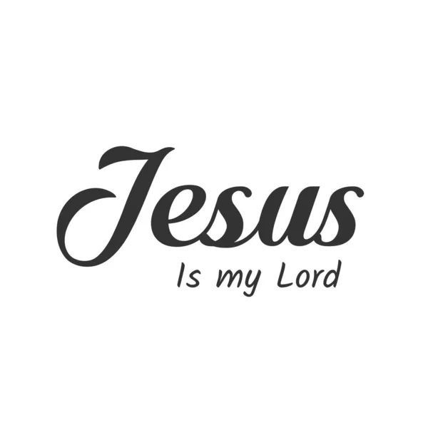 Jesus Lord Typography Print — Stock Vector