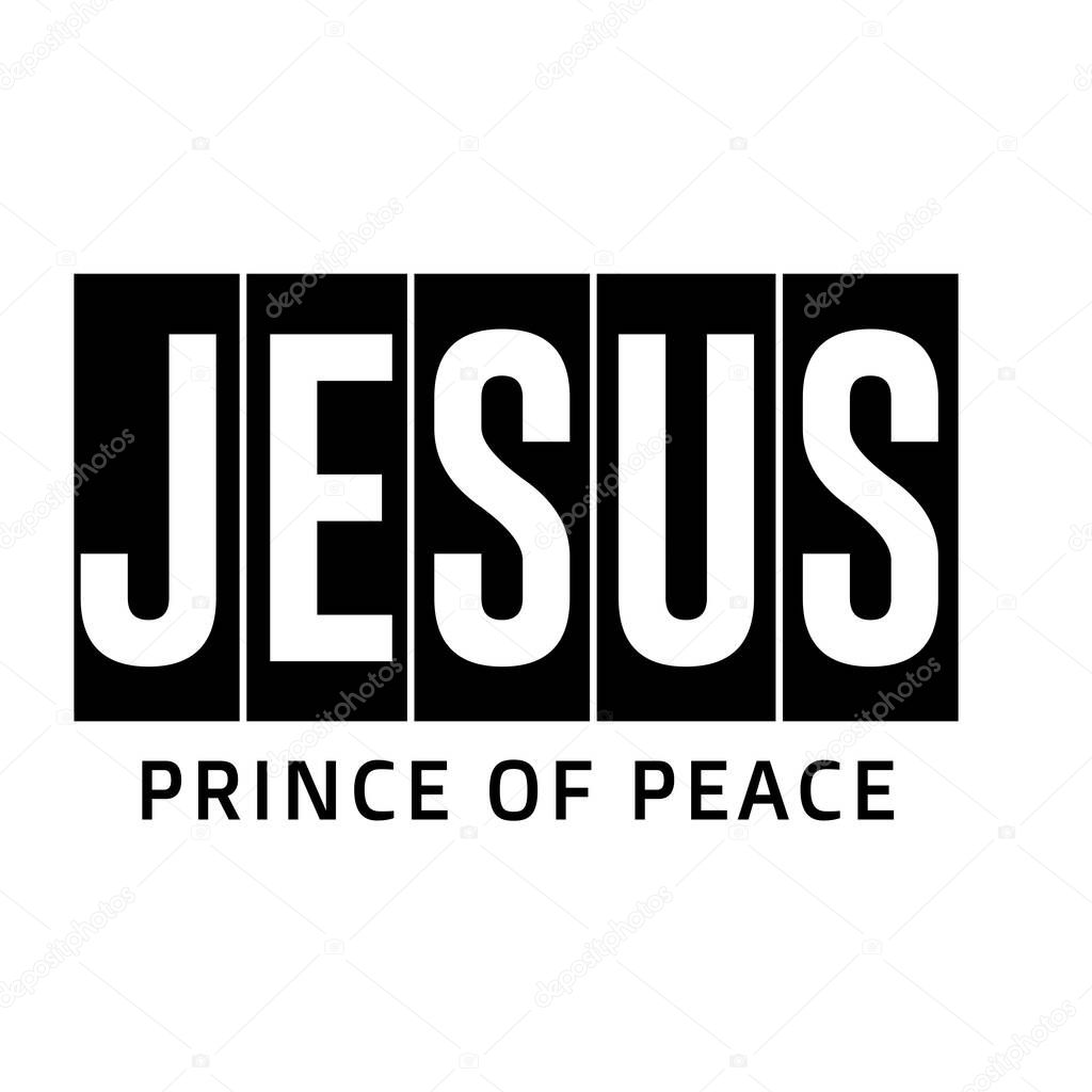 Jesus, Prince of Peace, Typography for print 