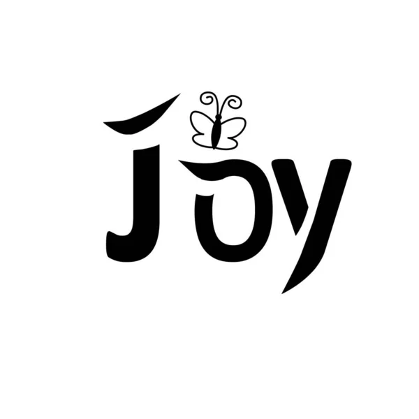 Joy Christian Quote Print — Vector de stock