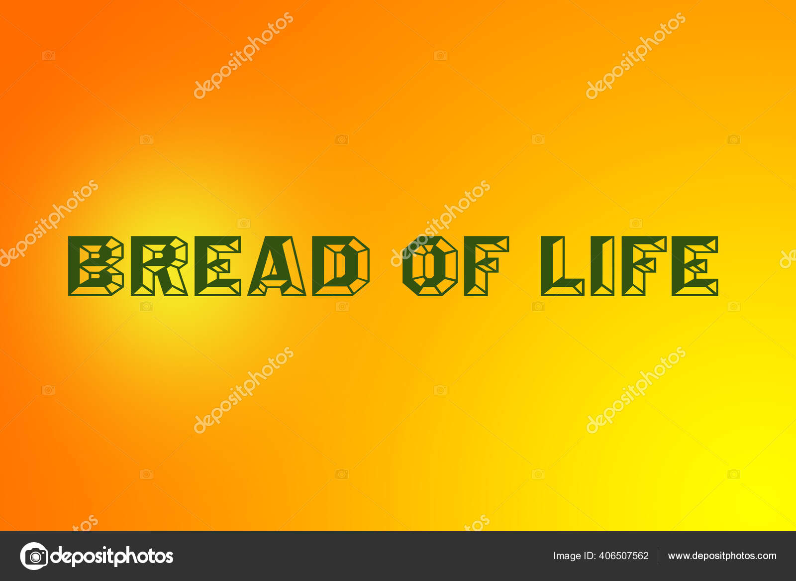 Bread Life Text Christian Music Concert Sunday Service Duo Color Stock  Photo by ©graphicstech 406507562