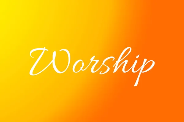 Word Worship Christian Music Concert Sunday Service Duo Color Tone — Stock Photo, Image