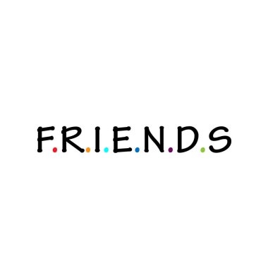Friends metin tasarımı, Pozitif Vibes, Motivasyonel Yaşam Alıntısı, Baskı için Tipografi veya poster, kart, broşür veya T-Shirt olarak kullanım
