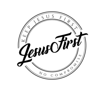 Önce İsa, uzlaşma yok, Hıristiyan inancı yok, baskı için tipografi ya da poster, kart, broşür ya da tişört olarak kullanmak yok.