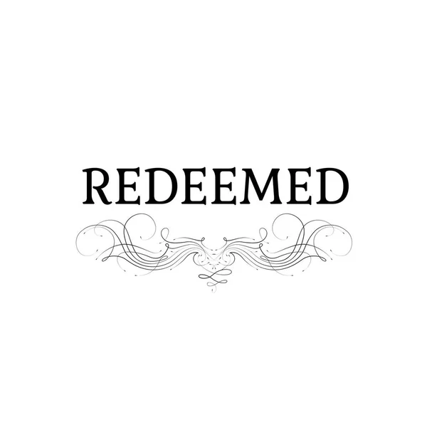 Redeemed Christian Motivational Quote Design Typography Print Use Poster Card — 스톡 벡터