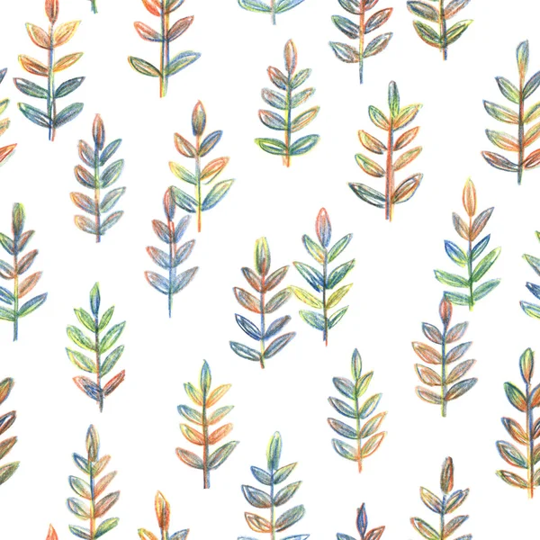 Decorative Background Hand Drawn Branches Pencil Pattern Creative Design Posters — Stock Photo, Image
