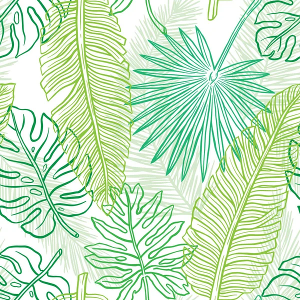 Magnifique motif tropical — Image vectorielle