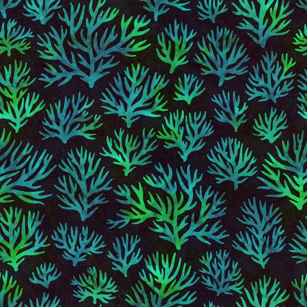 Seaweed. Seamless pattern. — Stock Photo, Image