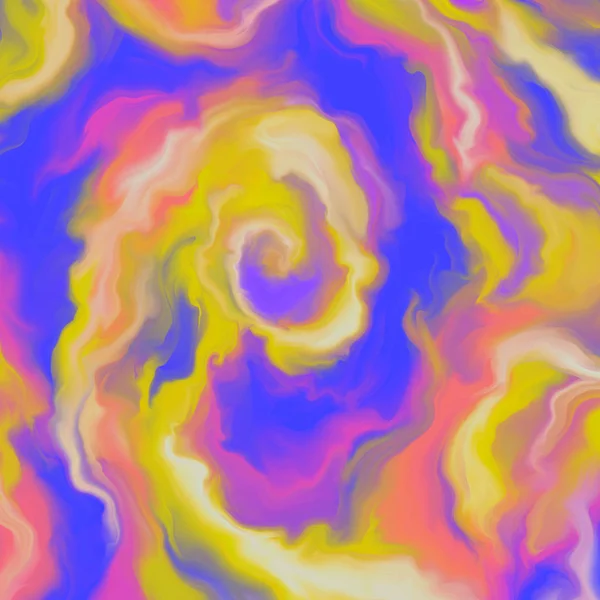Hedendaagse Schilderkunst Prachtige Kleurrijke Golven Handgeschilderde Afbeelding Voor Creatief Ontwerp — Stockfoto