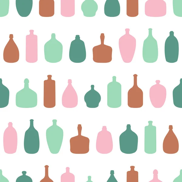 Bottles. Vector pattern. — Wektor stockowy