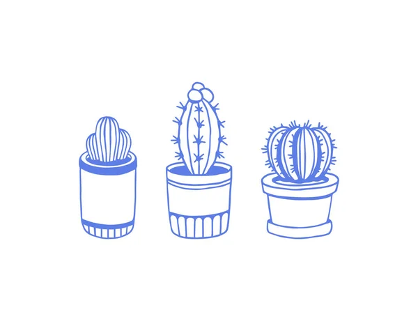 Cactus. Conjunto de vectores . — Vector de stock