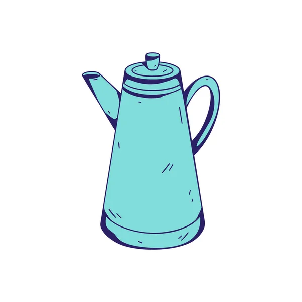 Ручной чайник . — стоковый вектор