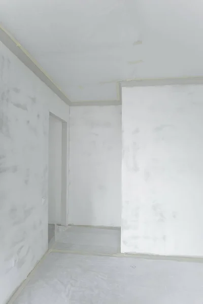 Dempul Dari Dinding Perbaikan Apartemen — Stok Foto