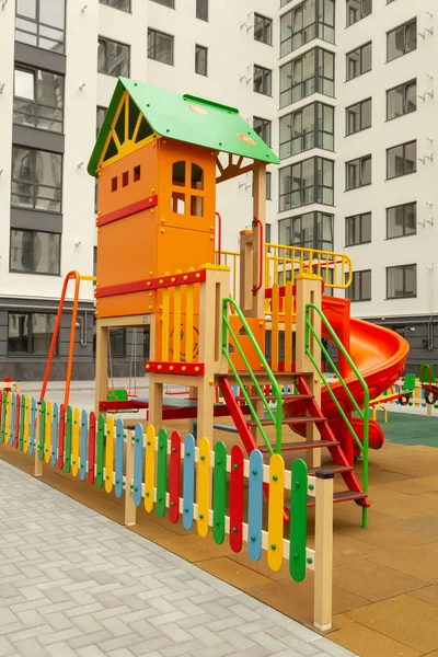 Beautiful Playground Residential Building — Stock Photo, Image