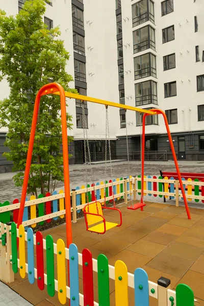 Beautiful Playground Residential Building — Stock Photo, Image