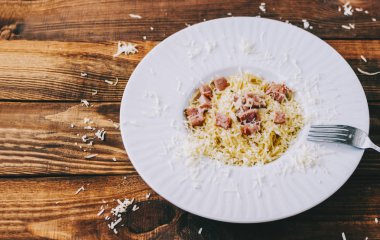Lezzetli makarna Carbonara