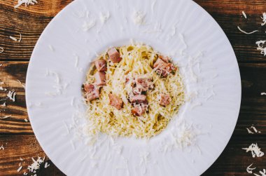 Lezzetli makarna Carbonara