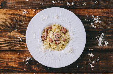 Lezzetli makarna Carbonara