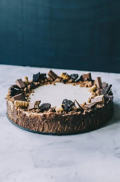 Bolo de queijo com chocolate Imagens De Bancos De Imagens Sem Royalties