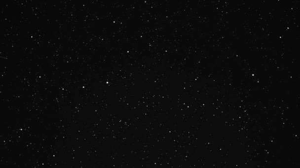 夜空の星のタイムラプスが近づく — ストック動画