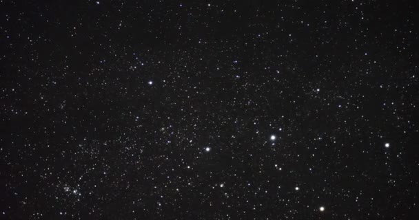 Timelapse Αστέρια Στο Νυχτερινό Ουρανό — Αρχείο Βίντεο