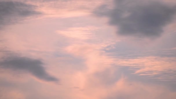 Nube Timelapse Atardecer Cerca — Vídeos de Stock